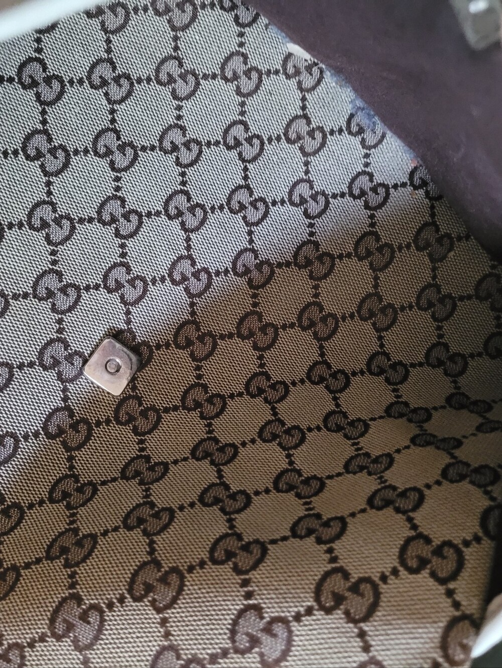Gucci Beige and Brown GG Monogram Crossbody - Picture 12 of 13